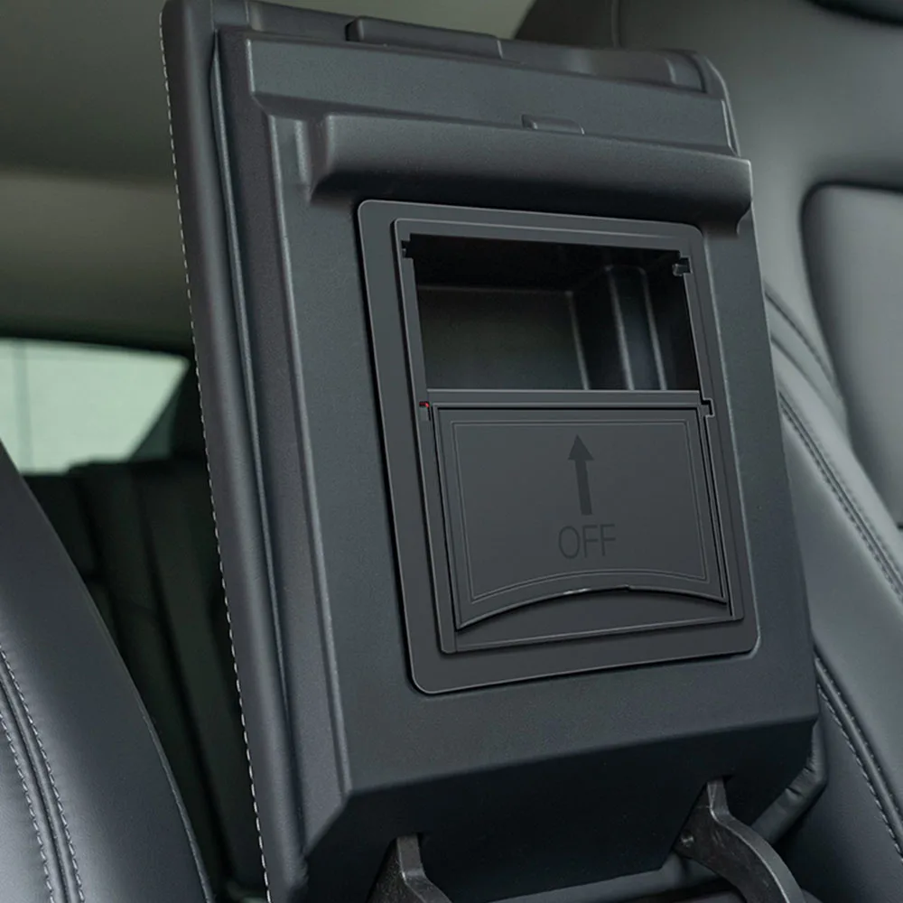 For Tesla 2024 Highland Model 3 2021-2024 Model Y Center Armrest Hidden Storage Box Cup Holder Console Organizer Box Accessories