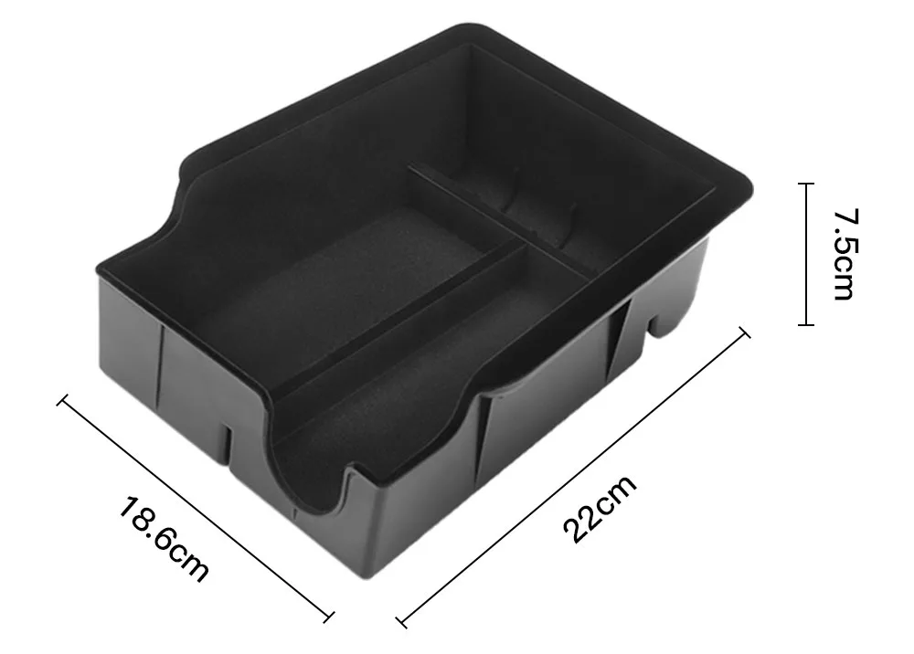 For Tesla 2024 Highland Model 3 2021-2024 Model Y Center Armrest Hidden Storage Box Cup Holder Console Organizer Box Accessories