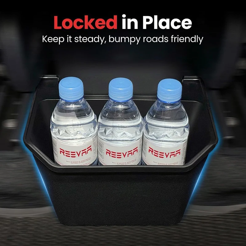 Tesla Model Y 2021-2024 Rear Seat Storage Box | TPE Backseat Bin & Rubbish Can