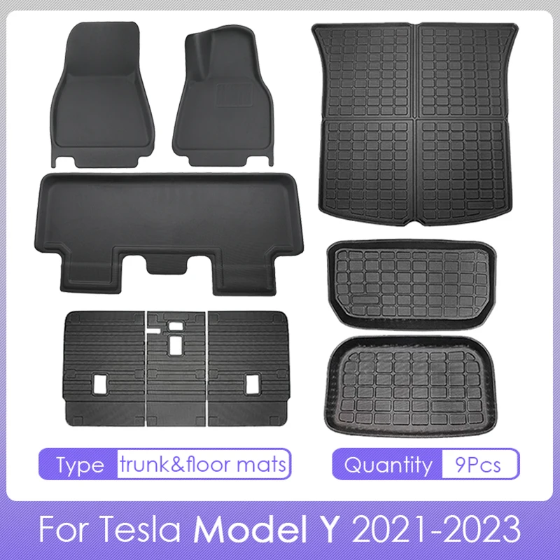 3D All Weather Floor Mats & Cargo Liner for Tesla Model Y RHD