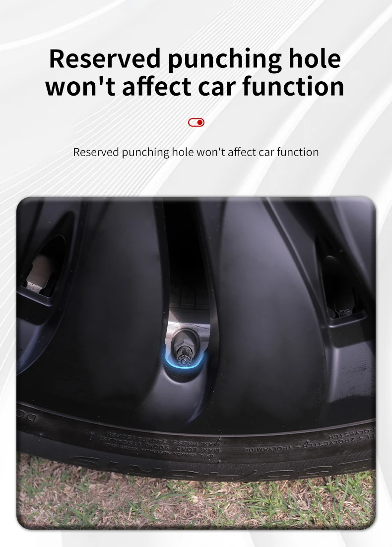 4PCS Hubcaps for Tesla Model Y 2019-2024 19 Inch Storm Style Wheel Cover Performance Replacement Full Rim Cover Accessories