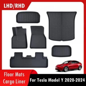 All-Weather Floor Mats for Tesla Model Y (2020-2024) | RHD & LHD Anti-Slip XPE Liners