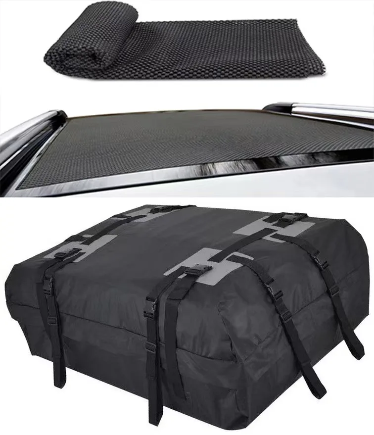 420D/600D Roof Luggage Bag 425L Luggage Bag Car Roof Luggage Rack Waterproof Universal Luggage Bag Travel Camping Vehicle Storag