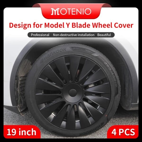 19-Inch Tesla Model Y Wheel Trims – Premium Full Coverage Wheel Covers