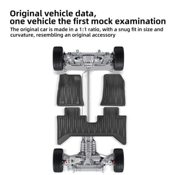 Premium TPE Floor Mats for BYD Shark 2024–2025 – Waterproof Full Set with Boot Liner - Image 3